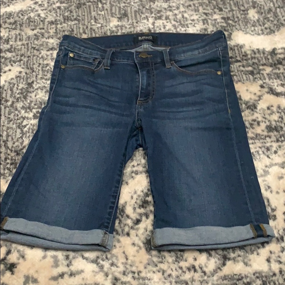 Long jean shorts